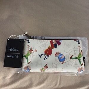NWT Loungefly Disney Peter Pan with Captain Hook Makeup Bag/ Nylon Pouch